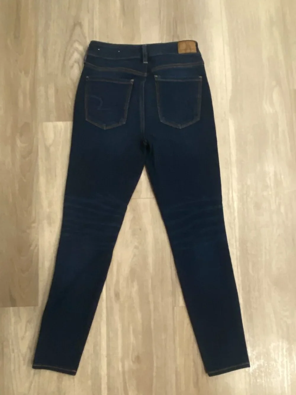 American Eagle Dream Jean HighRise Jegging Size 4 Short Dark Wash Stretch Skinny - Picture 5 of 5